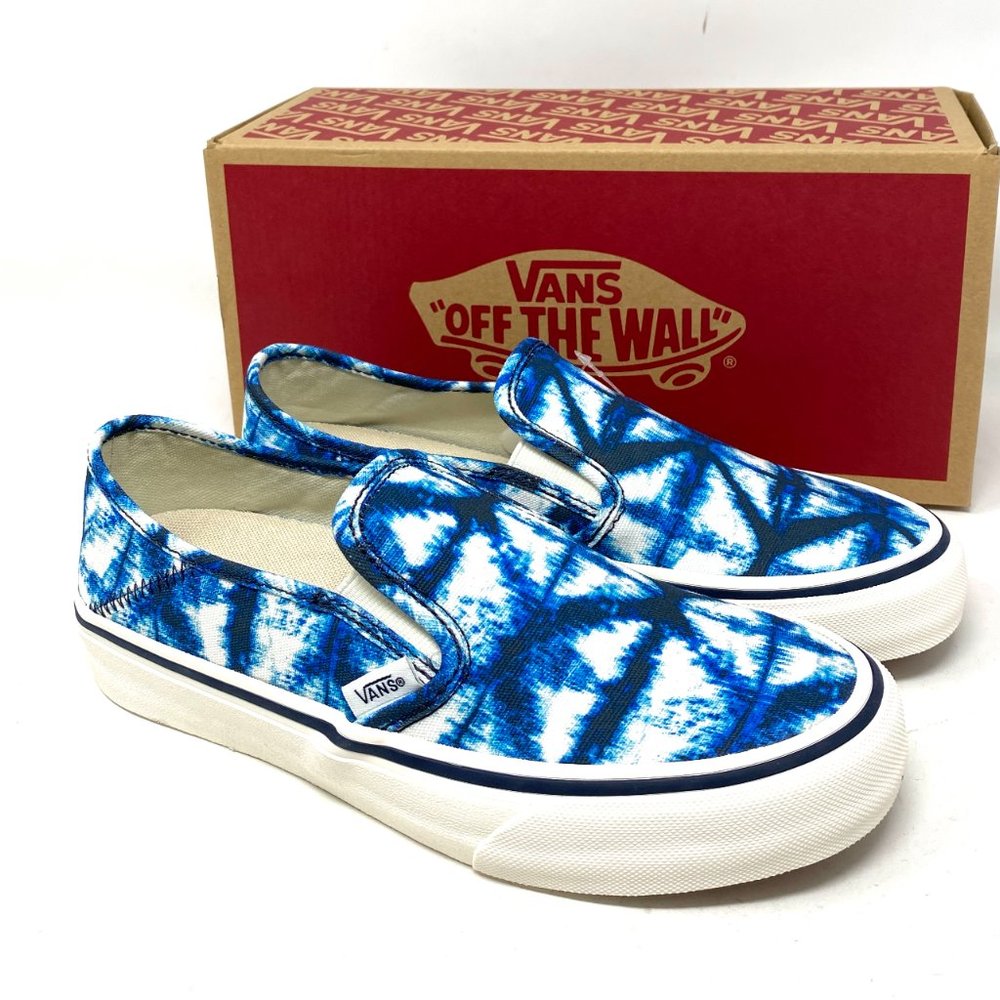 💖MEGA SALE💖VANS Slip On Indigo Blues Shoes Women's Canvas Sneakers VN0A3MVDIEM